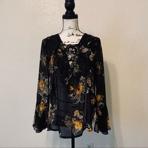 Coco + Jaimenson Floral Tunic Blouse